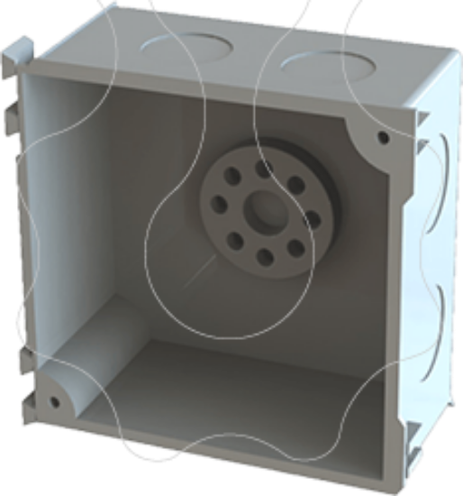 Imagem de Caixa de derivação agrupável sem tampa 315-ST - para tijolo