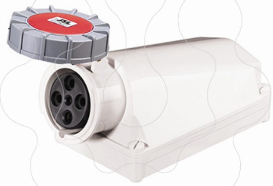 Imagem de Tomada de parede Industrial IP67 para cabos de 18 - 25 mm2 / 63 Ampere - Trifásica