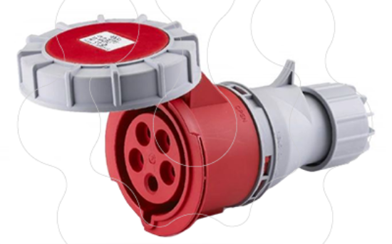 Imagem de Tomada móvel Industrial IP67 para cabos de 8 -12 mm2 / 16 Ampere - Trifásica