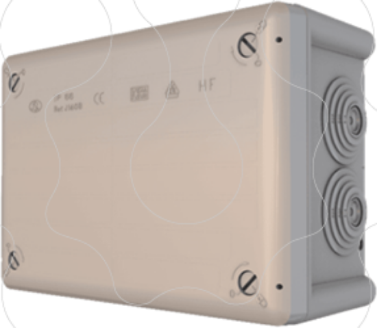 Imagem de Caixa estanque com boquilhas J160 B BOXLINE