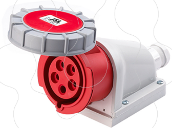 Imagem de Tomada de parede Industrial IP67 para cabos de 10 - 14 mm2 / 16 Ampere - Trifásica