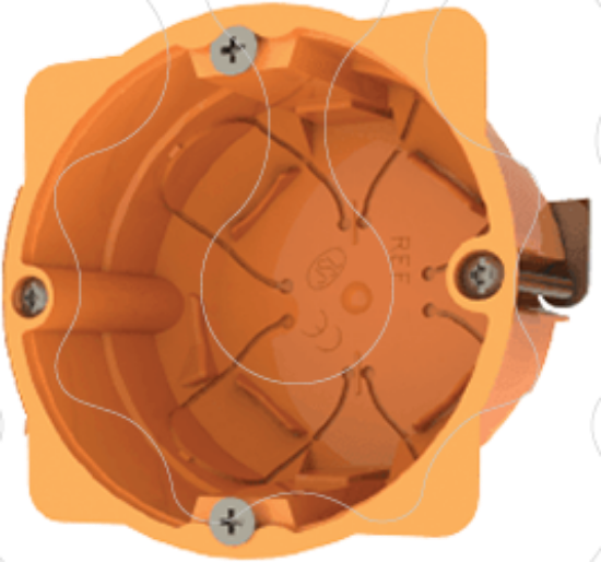 Imagem de Caixa de aparelhagem agrupável 426   para pladur Laranja