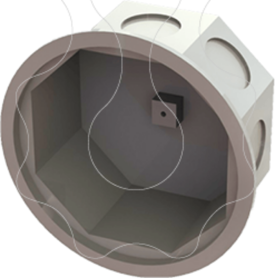 Imagem de Caixa de derivação sem tampa 400-ST - para tijolo