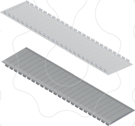 Imagem de Tampa cobre-módulos universal para todo tipo de quadros 273 MF - Acessório para quadros de distribuição estanques e caixas ICT