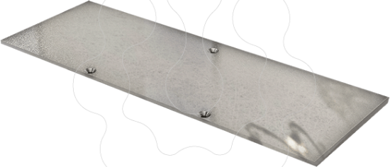 Imagem de Acessório para Caixa de chão   Placa metálica 4 módulos espessura 2,5 mm