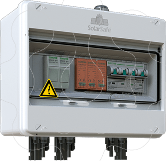 Imagem de Quadro de proteção combinada para instalações solares fotovoltaicas DC com interruptor DC SL7 PV 2 Strings