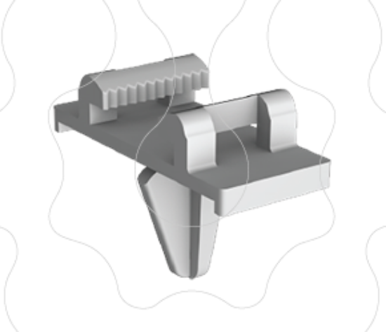 Imagem de Clip suporte SUPER-T de base ajustável para fixação abraçadeira SUPER-T ou abraçadeira de fivela - ST-CLIP