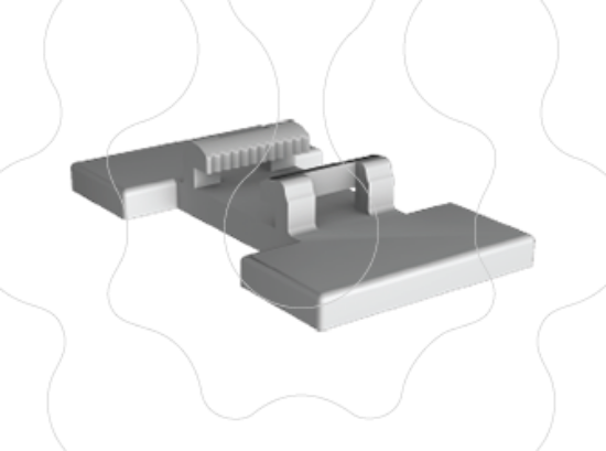 Imagem de Base SUPER-T para colar, ajustável, para fixação abraçadeira ou abraçadeira de fivela - ST-BASE