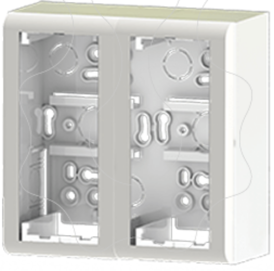 Imagem de Caixa de distribuição saliente - Caixa saliente 4 módulos 45x45
