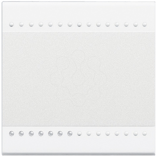 Imagem de Livinglight - Tecla neutra iluminável na parte inferior - Branco, 2 módulos