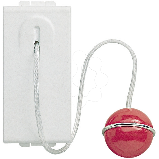 Imagem de Livinglight   Botão de comando por cordão, 10 A NA   Branco, 1 módulo