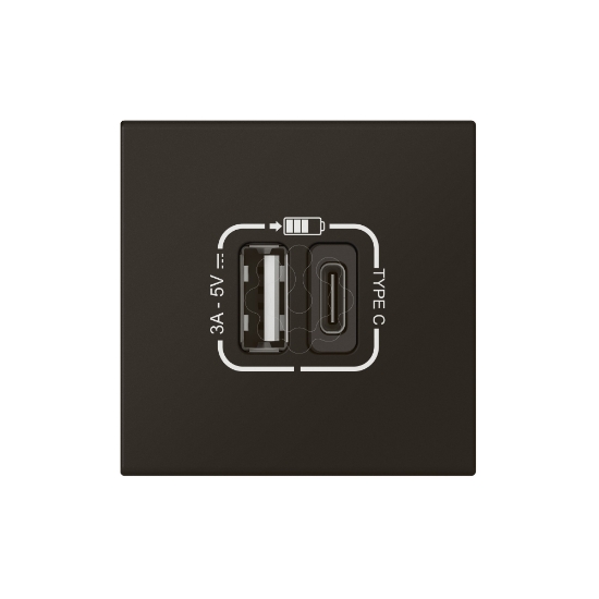 Imagem de MOSAIC 2 X USB A+C LINK PRET