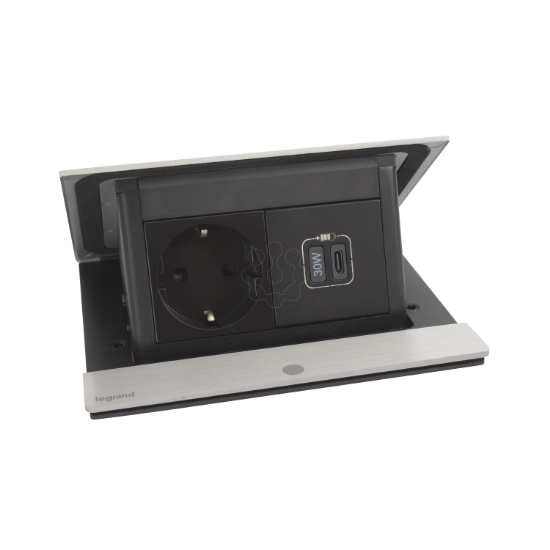 Imagem de POP-UP 4MD, 2P+T +USB 30W INOX