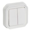 Imagem de Plexo IP 55 monobloco encastrar - Comando duplo multifunções, Branco
