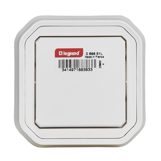 Imagem de Plexo IP 55 monobloco encastrar - Comutador de escada, Branco