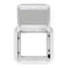 Imagem de Plexo IP 55 componível - Adaptador Mosaic com tampa transparente, Branco
