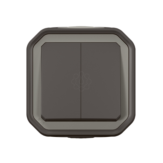 Imagem de Plexo IP 55 monobloco saliente - Comando duplo multifunções, Antracite