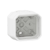 Imagem de Plexo IP 55 componível - Caixa saliente simples com bucins planos, Branco