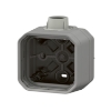 Imagem de Plexo IP 55 componível - Caixa saliente simples para bucins ISO20, Cinzento