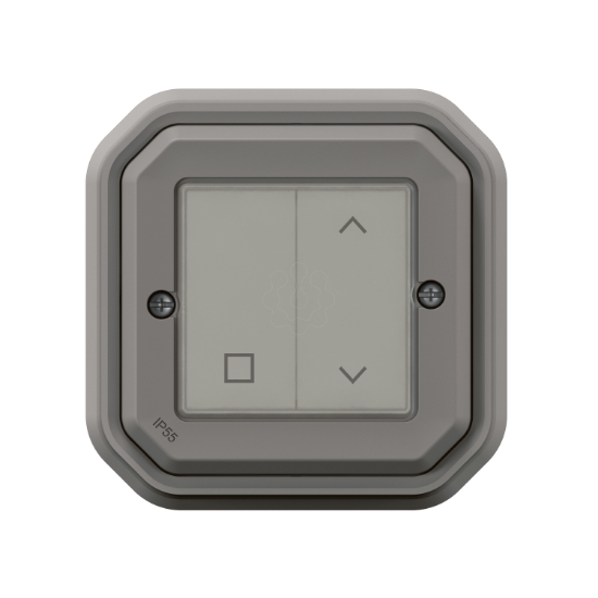 Imagem de Plexo with Netatmo - Interruptor estores conectado, sem fios/bateria, Cinzento
