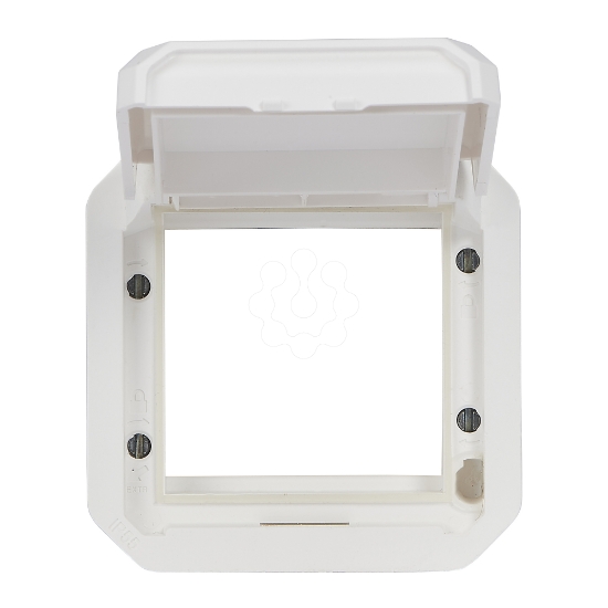 Imagem de Plexo IP 55 componível - Adaptador Mosaic com tampa opaca, Branco