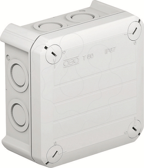 Imagem de Caixa de derivacao Entrada M20 114x114x57 PP cinzento claro 7035