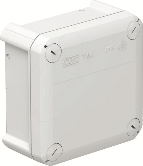 Imagem de Caixa de derivacao lisa 114x114x57 PP cinzento claro 7035