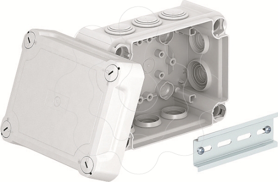 Imagem de Caixa de derivacao com tampa alta 150x116x83 PP/PC cinzento claro 7035