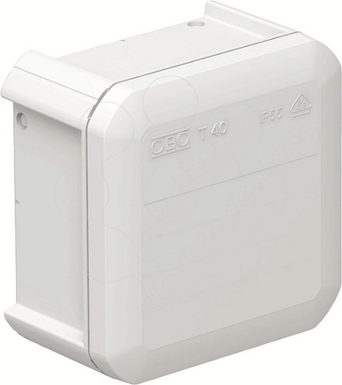 Imagem de Caixa de derivacao lisa 90x90x52 PP cinzento claro 7035