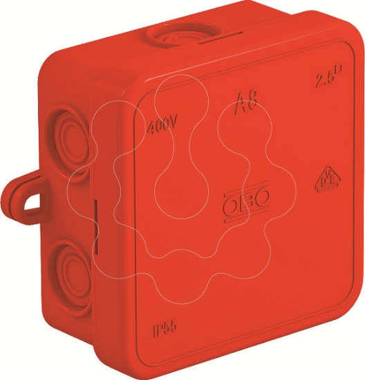 Imagem de Caixa de derivacao 75x75x36 PE vermelho