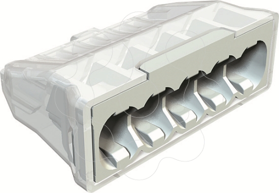 Imagem de Ligador rapido terminal sem parafusos 5x25mm? PA cinzento claro 7035