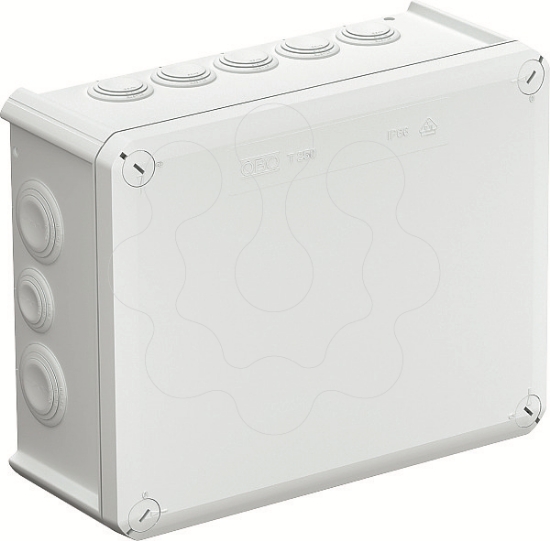 Imagem de Caixa de derivacao com entradas 240x190x95 PP/GF cinzento claro 7035