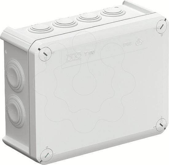 Imagem de Caixa de derivacao com entradas 10xM32 190x150x77 PP/GF cinzento claro 7035