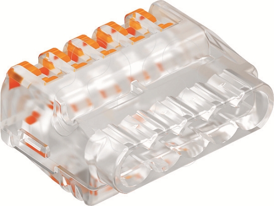 Imagem de Ligador universal para 5 condutores multifilares 02 25mm? PC transparente