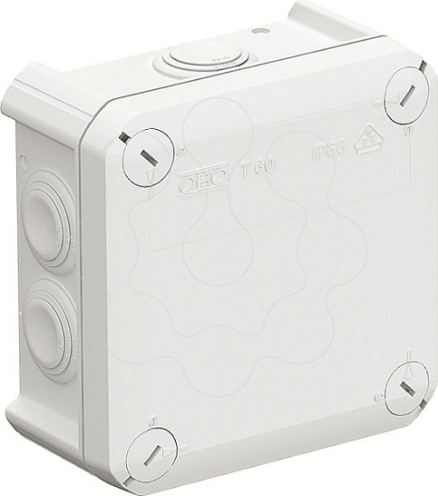 Imagem de Caixa de derivacao com entradas 114x114x57 PP branco puro 9010