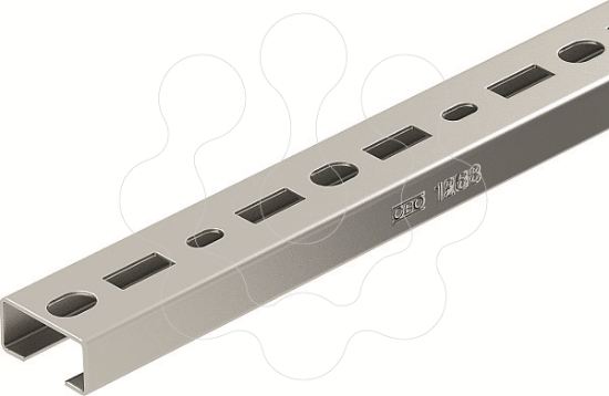 Imagem de Perfil perfurado rasgo 17mm 2000x35x18 A2 1.4301 2B