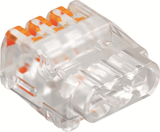 Imagem de Ligador universal para 3 condutores multifilares 02 25mm? PC transparente