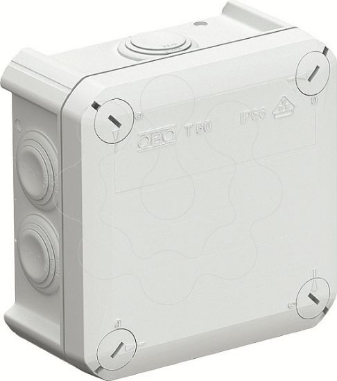 Imagem de Caixa de derivacao com entradas 114x114x57 PP cinzento claro 7035