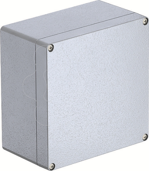 Imagem de Caixa de aluminio 160x160x91 AlG P cinzento prateado 7001