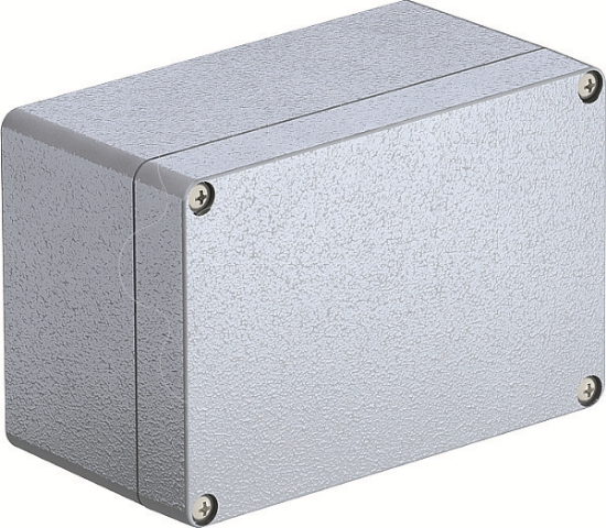 Imagem de Caixa de aluminio 125x80x57 AlG P cinzento prateado 7001