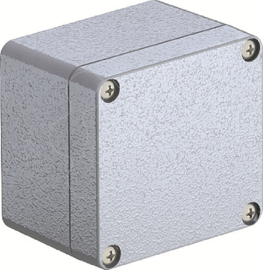 Imagem de Caixa de aluminio 80x75x57 AlG P cinzento prateado 7001