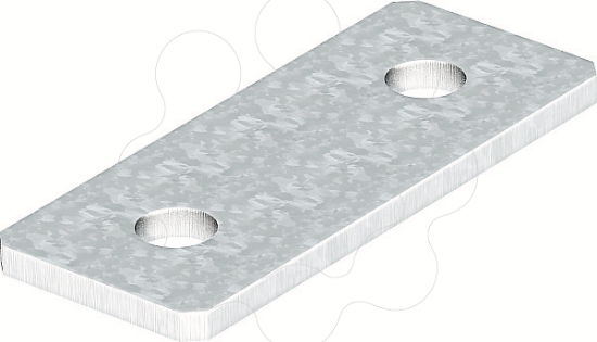 Imagem de Placa de uniao com 2 orificios 100x40x5 St FT