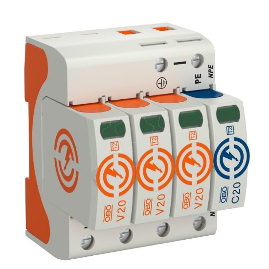 Imagem de Descarregador sobretensoes V20 3 polos com NPE 385V