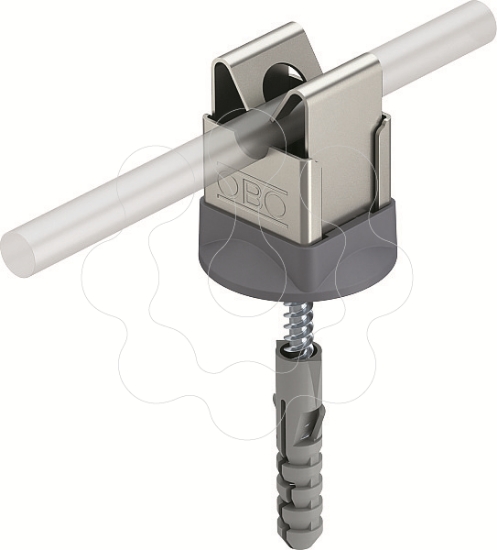 Imagem de Abracadeira mural completa para cabo de terras 8mm A2 1.4301