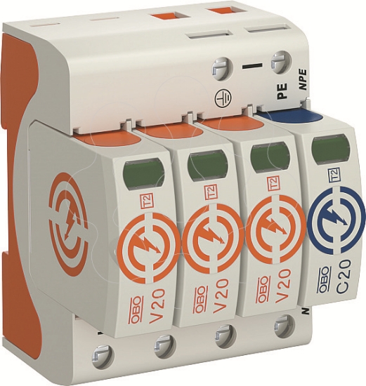 Imagem de Descarregador sobretensoes V20 3 polos com NPE 280V