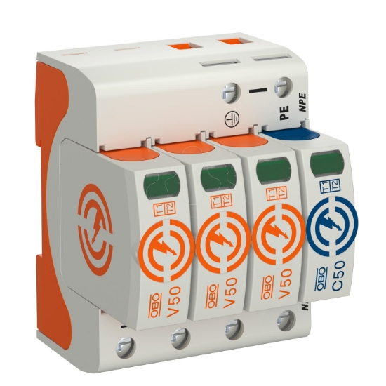 Imagem de Descarregador combinado V50 3 polos com NPE 385V PA