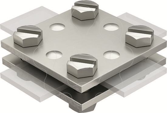 Imagem de Cruzeta sem placa intermedia 30mm V4A 1.4571