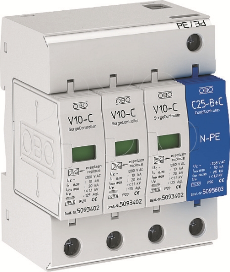 Imagem de Descarregador sobretensoes V10 versao 3+1 280V