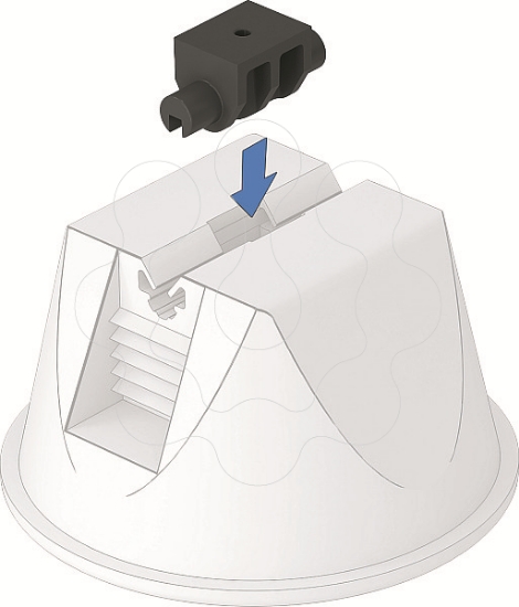 Imagem de Adaptador abracadeira telhado universal O4mm PP preto