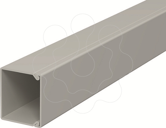 Imagem de Calha com base perfurada 40x40x2000 PVC cinzento pedra 7030